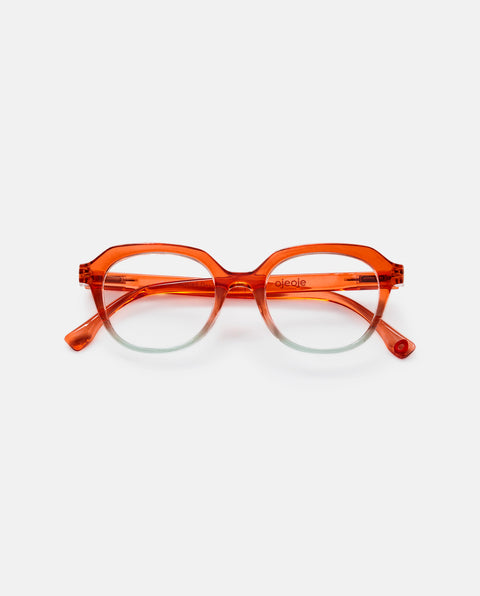 OjeOje C Læsebriller - orange/grøn